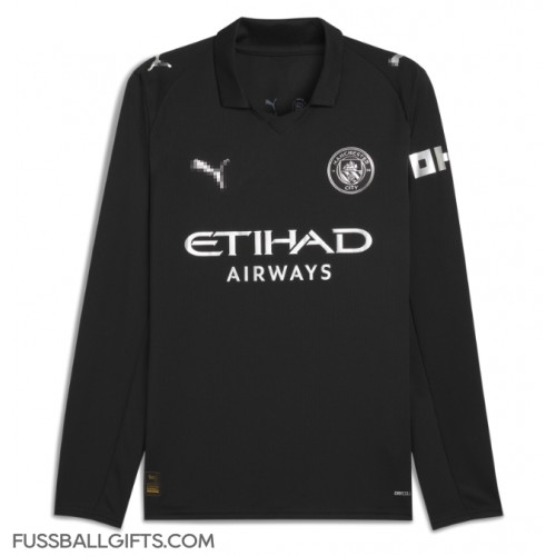 Manchester City Fußballbekleidung Auswärtstrikot 2025-26 Langarm